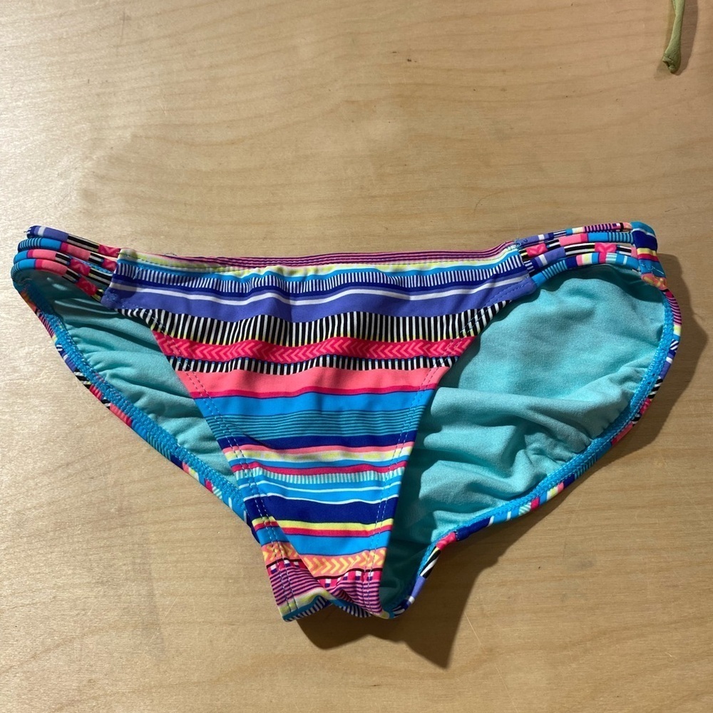 NOBO Colorful Striped Bikini Bottom Size Small (3-5) (HF)